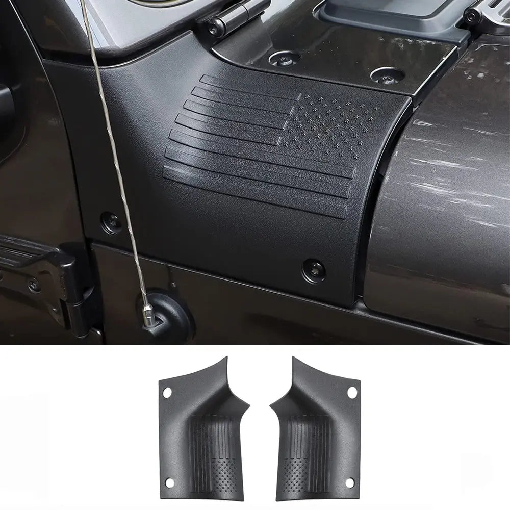 For 2018+ Jeep Wrangler JL JLU & Gladiator JT Cowl Body Armor Cover Trim Corner Guards