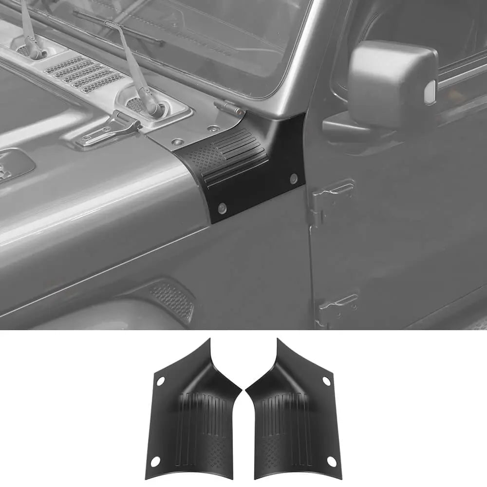 For 2018+ Jeep Wrangler JL JLU & Gladiator JT Cowl Body Armor Cover Trim Corner Guards