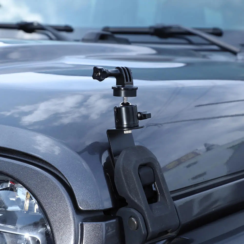 For 2018+ Jeep Wrangler JL JLU & Gladiator JT Engine Hood Action Camera Mount Bracket