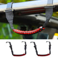 For 2018-2023 Jeep Wrangler JL JLU & Gladiator JT Front Paracord Grab Handles Bars
