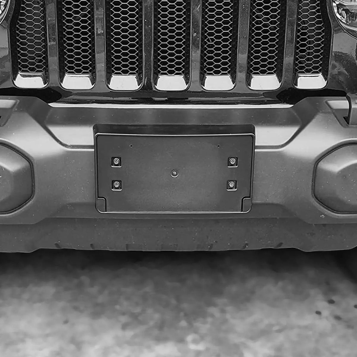 For 2018+ Jeep Wrangler JL JLU & Gladiator JT Front License Plate Mounting Bracket