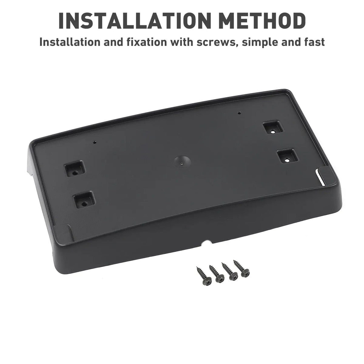 For 2018+ Jeep Wrangler JL JLU & Gladiator JT Front License Plate Mounting Bracket