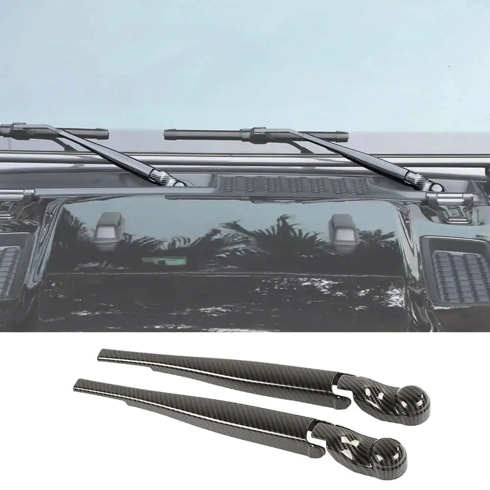 For 2018-2025 Jeep Wrangler JL JLU & Gladiator JT Front Windshield Rain Wiper Arm Cover Trim (2 pcs)