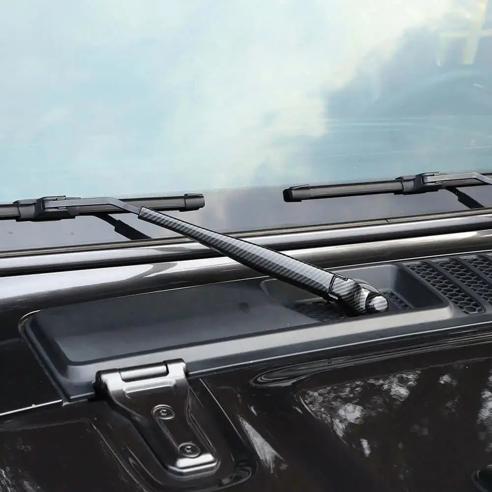 For 2018-2025 Jeep Wrangler JL JLU & Gladiator JT Front Windshield Rain Wiper Arm Cover Trim (2 pcs)