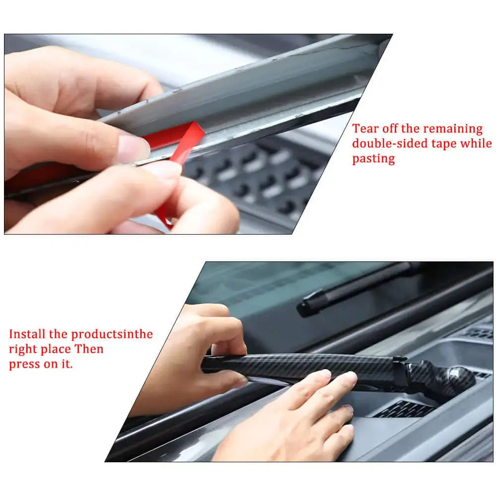For 2018-2025 Jeep Wrangler JL JLU & Gladiator JT Front Windshield Rain Wiper Arm Cover Trim (2 pcs)