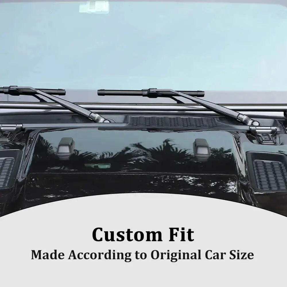 For 2018-2025 Jeep Wrangler JL JLU & Gladiator JT Front Windshield Rain Wiper Arm Cover Trim (2 pcs)