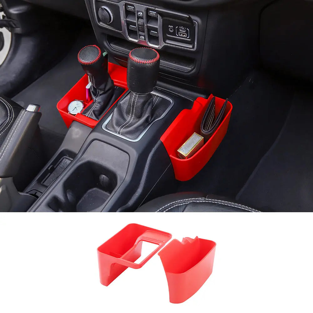 For 2018+ Jeep Wrangler JL JLU & Gladiator JT Gear Shift Center Console Storage Tray Box