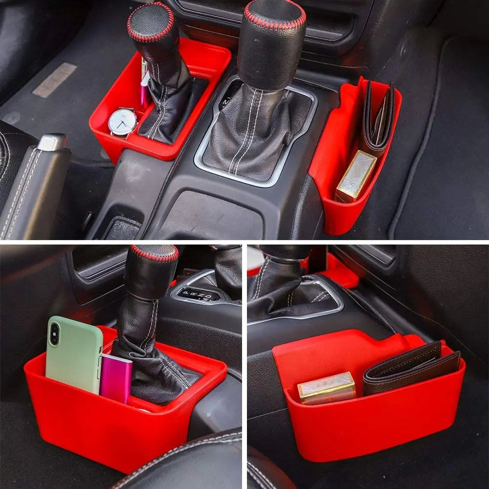 For 2018+ Jeep Wrangler JL JLU & Gladiator JT Gear Shift Center Console Storage Tray Box