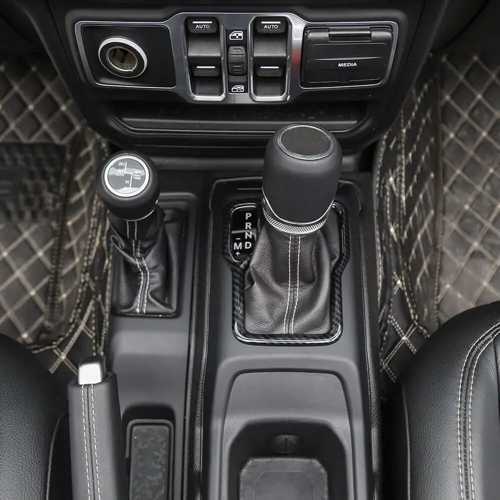For 2018+ Jeep Wrangler JL JLU & Gladiator JT Gear Shift Panel Trim Cover Frame