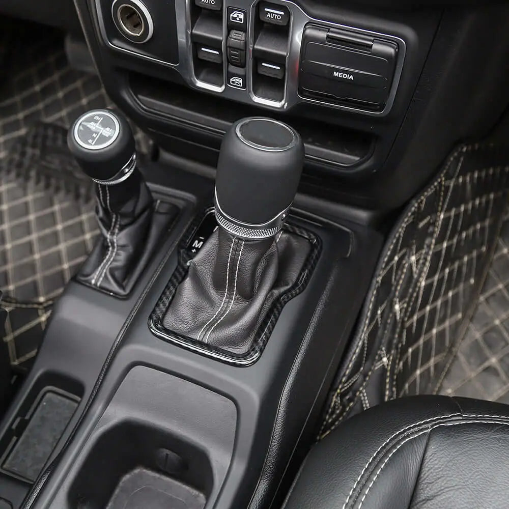 For 2018+ Jeep Wrangler JL JLU & Gladiator JT Gear Shift Panel Trim Cover Frame