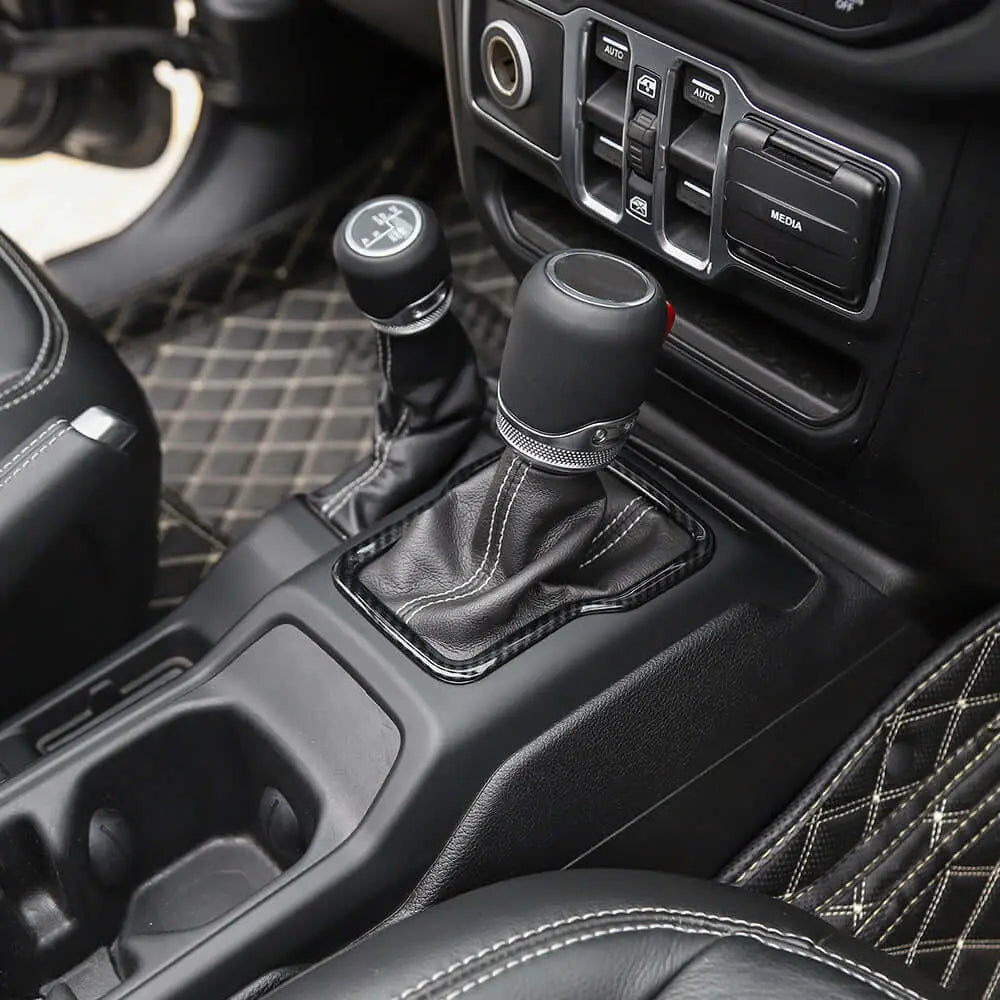 For 2018+ Jeep Wrangler JL JLU & Gladiator JT Gear Shift Panel Trim Cover Frame