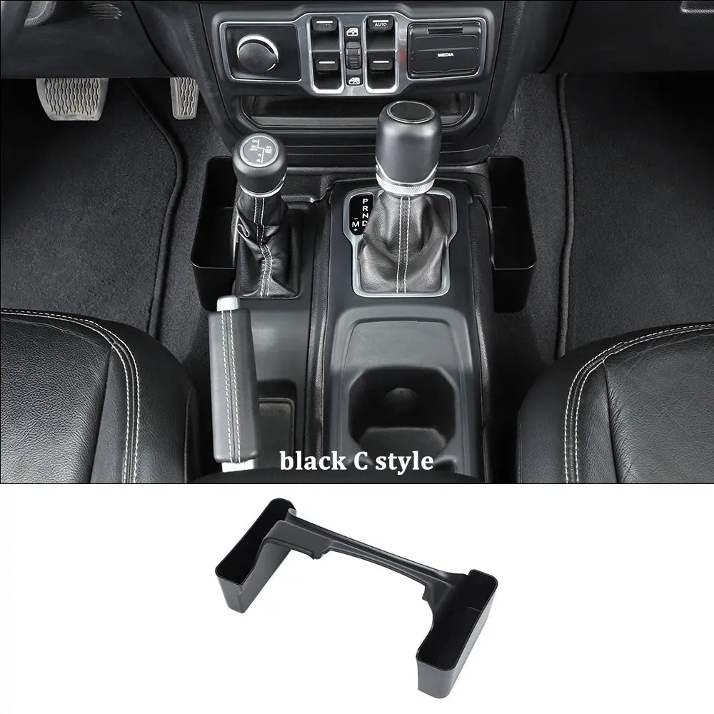 For 2018+ Jeep Wrangler JL JLU & Gladiator JT Gear Shift Storage Box Center Console Tray Organizer