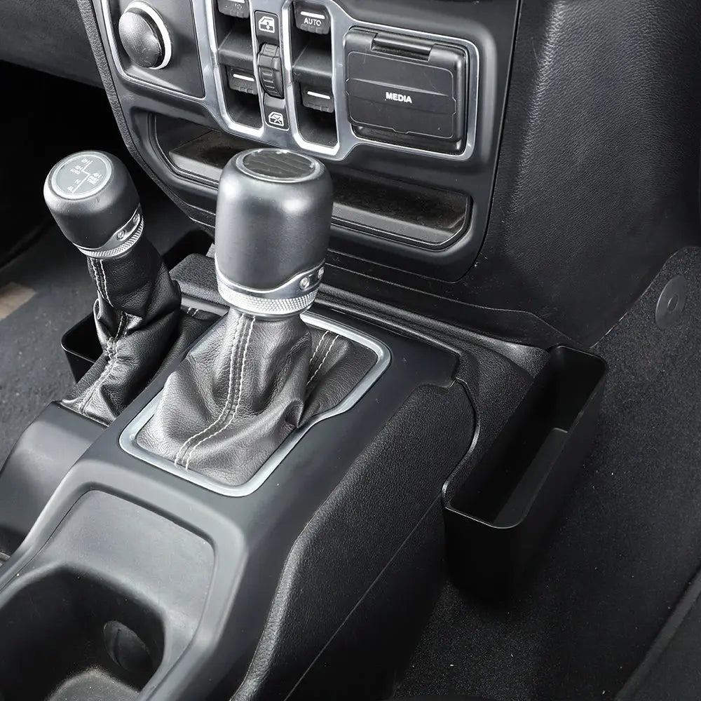 For 2018+ Jeep Wrangler JL JLU & Gladiator JT Gear Shift Storage Box Center Console Tray Organizer
