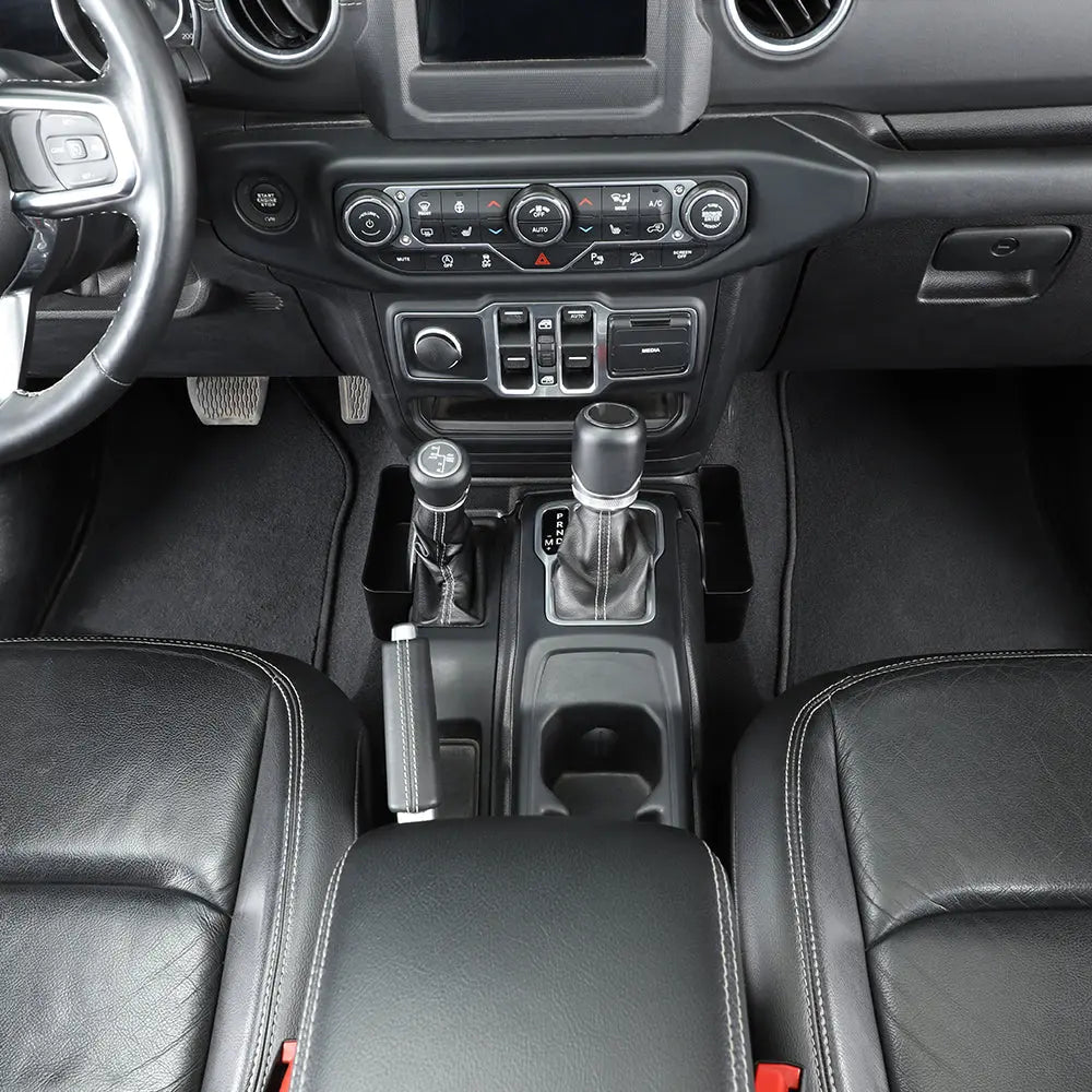 For 2018+ Jeep Wrangler JL JLU & Gladiator JT Gear Shift Storage Box Center Console Tray Organizer