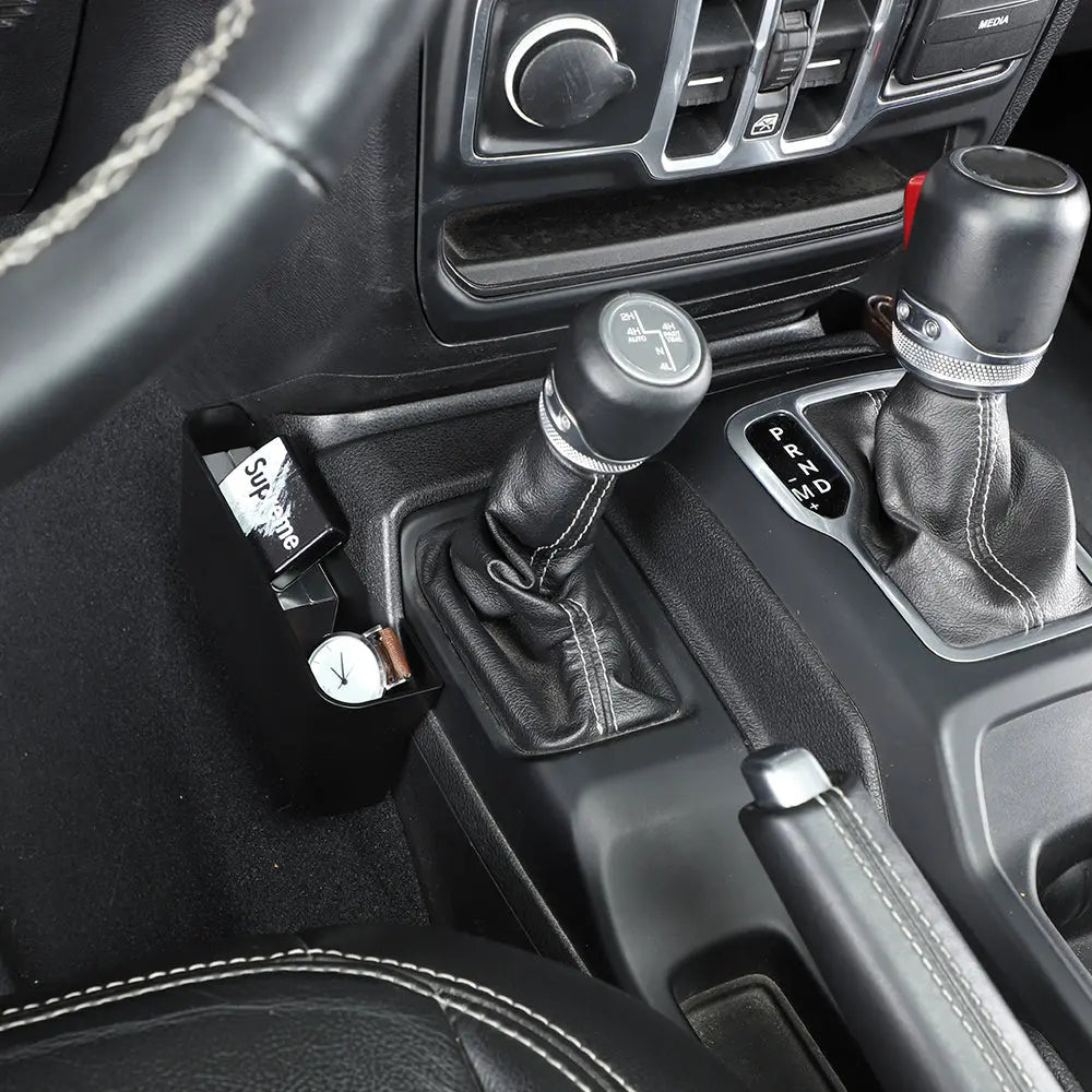 For 2018+ Jeep Wrangler JL JLU & Gladiator JT Gear Shift Storage Box Center Console Tray Organizer