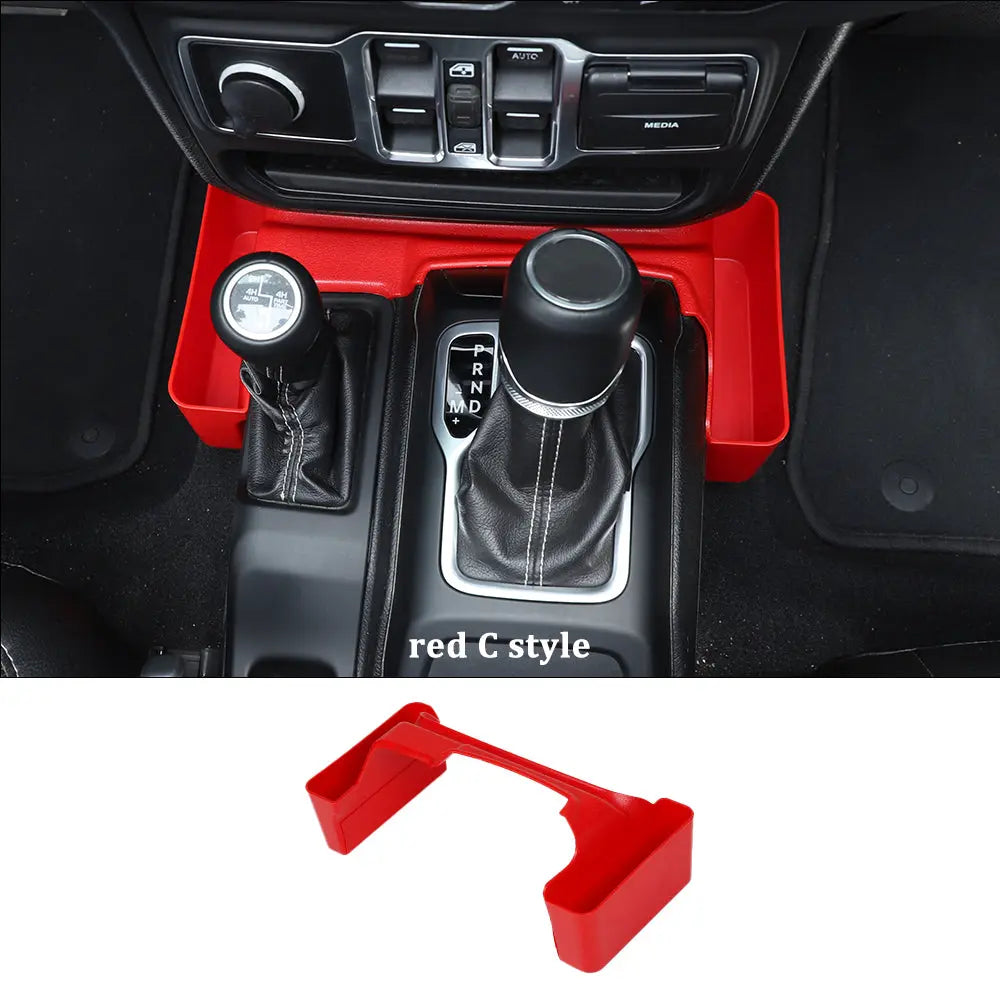 For 2018+ Jeep Wrangler JL JLU & Gladiator JT Gear Shift Storage Box Center Console Tray Organizer