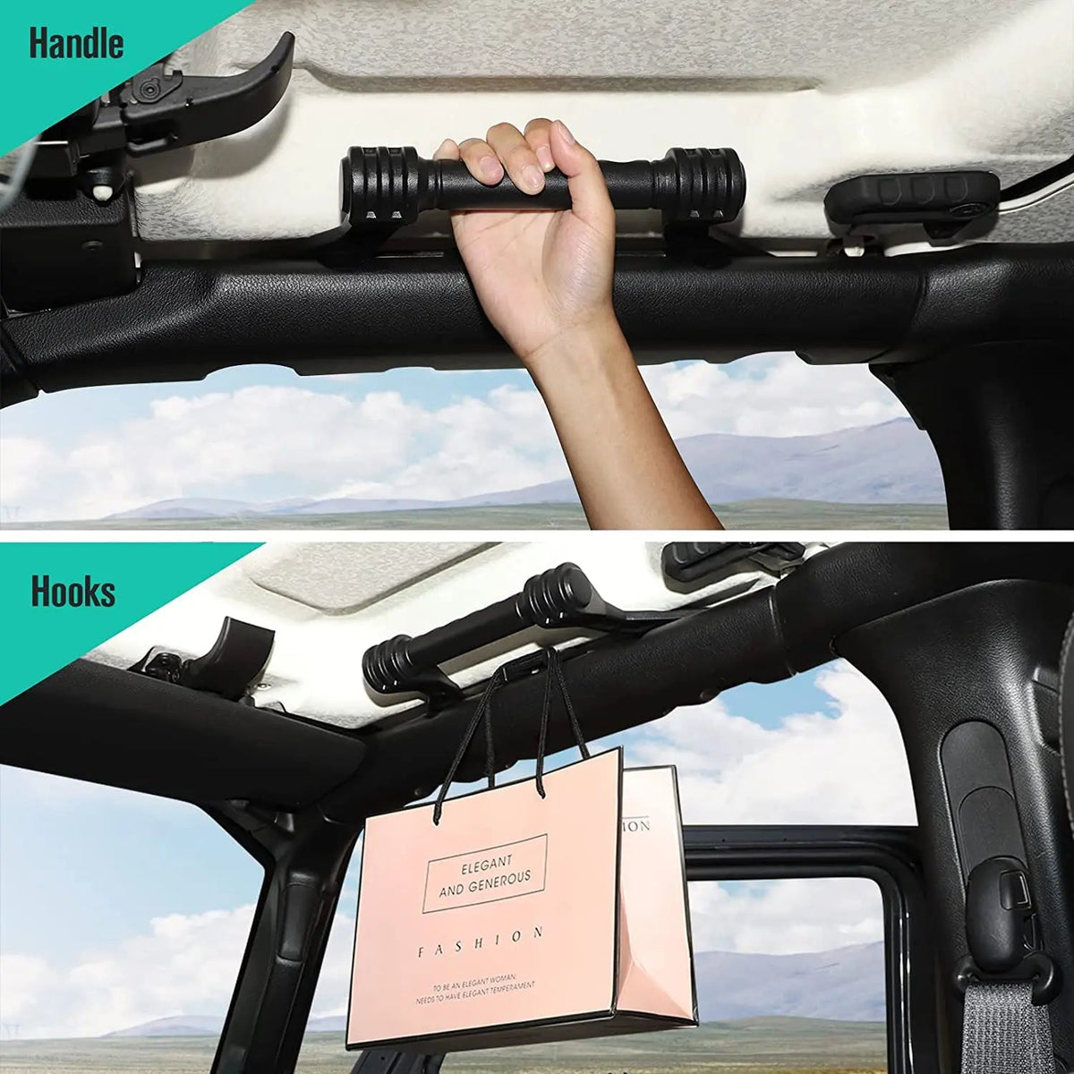 For 2018+ Jeep Wrangler JL JLU & Gladiator JT Grab Roll Bar Handle