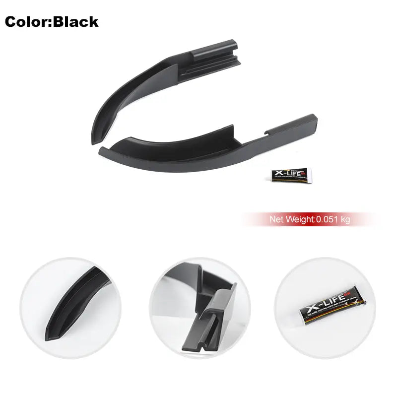 For 2018+ Jeep Wrangler JL JLU & Gladiator JT Hardtop Rain Diverter Extension Drip Rail Rain Gutter