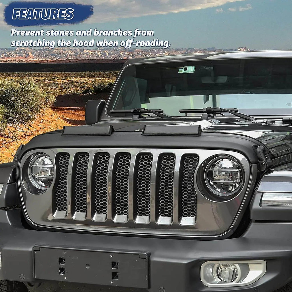 For 2018+ Jeep Wrangler JL JLU & Gladiator JT Hood Bra Cover Protector