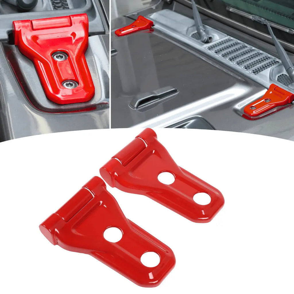 For 2018+ Jeep Wrangler JL JLU & Gladiator JT Hood Hinge Cover Trim Style-A