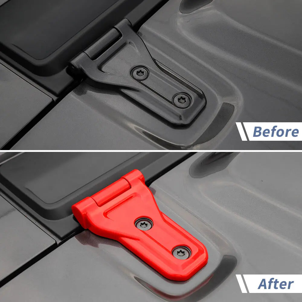 For 2018+ Jeep Wrangler JL JLU & Gladiator JT Mojave Hood Hinge Cover Trim B-Style （Rubicon 392 & Gladiator Mojave ）