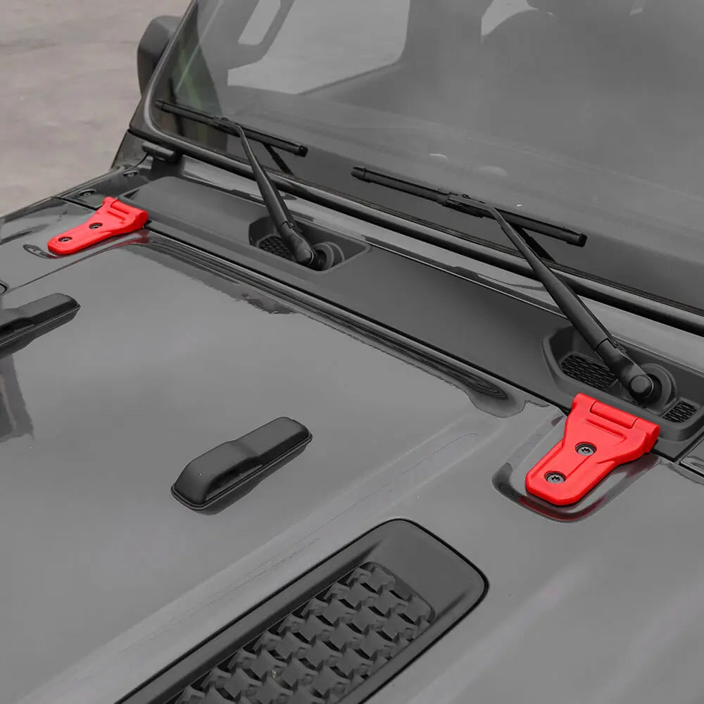 For 2018+ Jeep Wrangler JL JLU & Gladiator JT Mojave Hood Hinge Cover Trim B-Style （Rubicon 392 & Gladiator Mojave ）