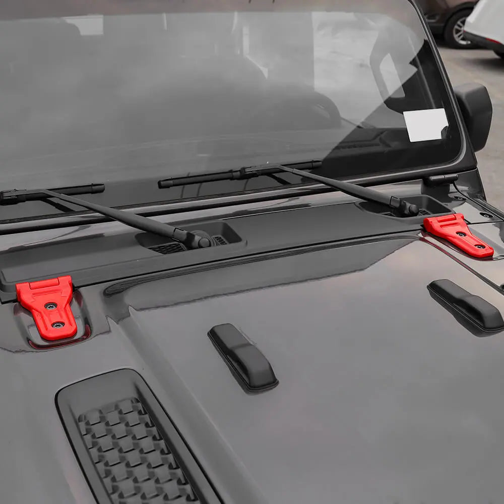 For 2018+ Jeep Wrangler JL JLU & Gladiator JT Mojave Hood Hinge Cover Trim B-Style （Rubicon 392 & Gladiator Mojave ）