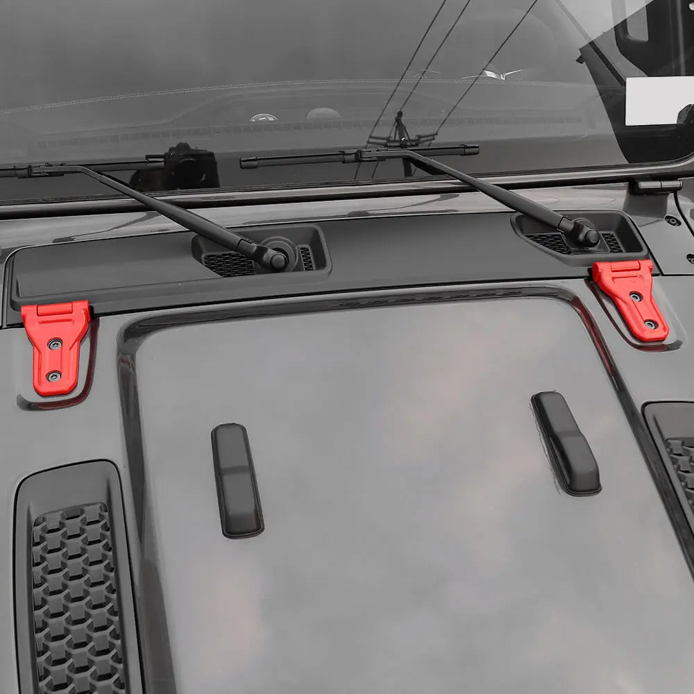 For 2018+ Jeep Wrangler JL JLU & Gladiator JT Mojave Hood Hinge Cover Trim B-Style （Rubicon 392 & Gladiator Mojave ）