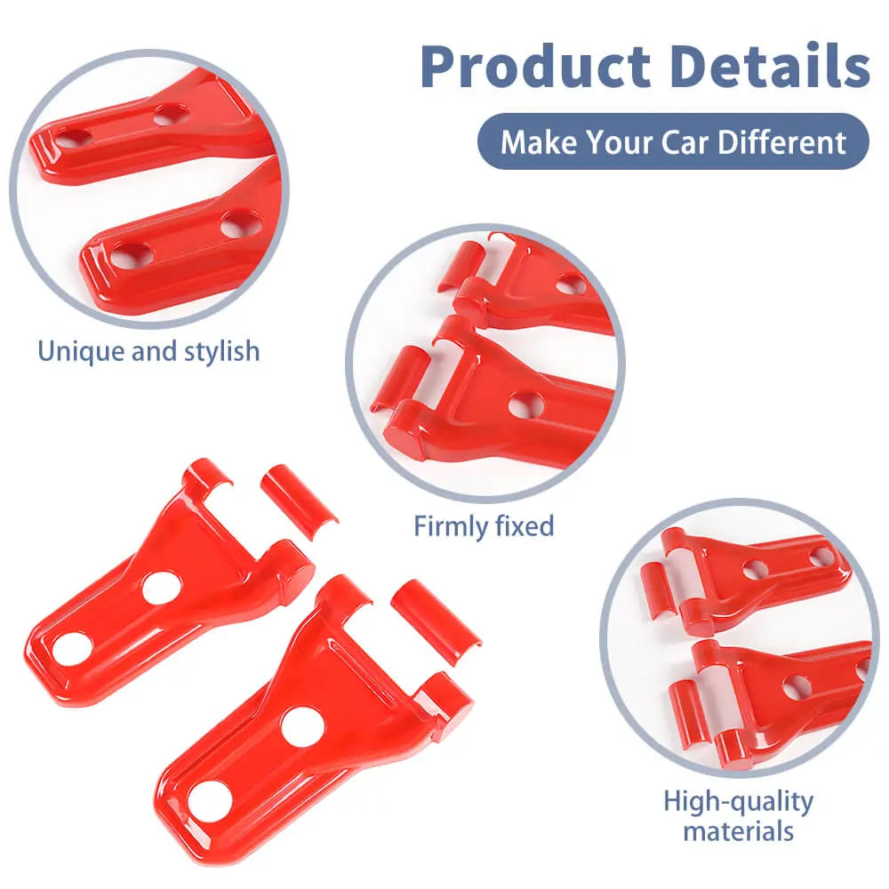 For 2018+ Jeep Wrangler JL JLU & Gladiator JT Mojave Hood Hinge Cover Trim B-Style （Rubicon 392 & Gladiator Mojave ）