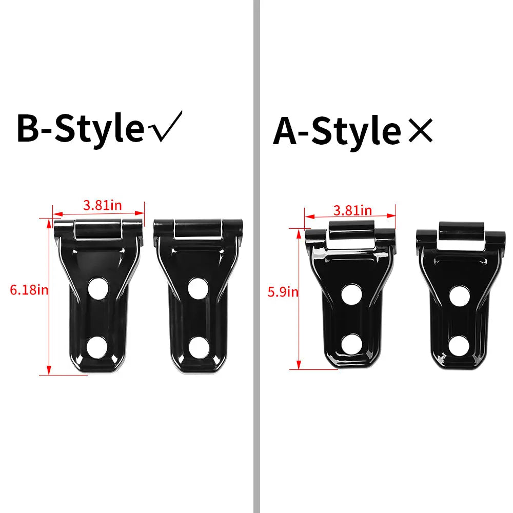 For 2018+ Jeep Wrangler JL JLU & Gladiator JT Mojave Hood Hinge Cover Trim B-Style （Rubicon 392 & Gladiator Mojave ）