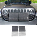 For 2018+ Jeep Wrangler JL JLU & Gladiator JT Iron Front Grille Insect Nets Mesh Cover