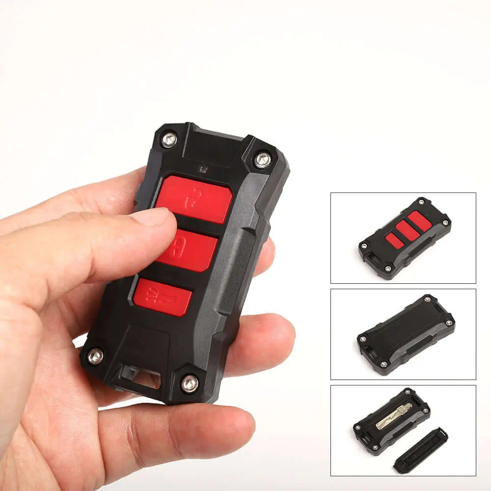For 2018+ Jeep Wrangler JL JLU & Gladiator JT Key Fob Cover Case Skin Trim ABS