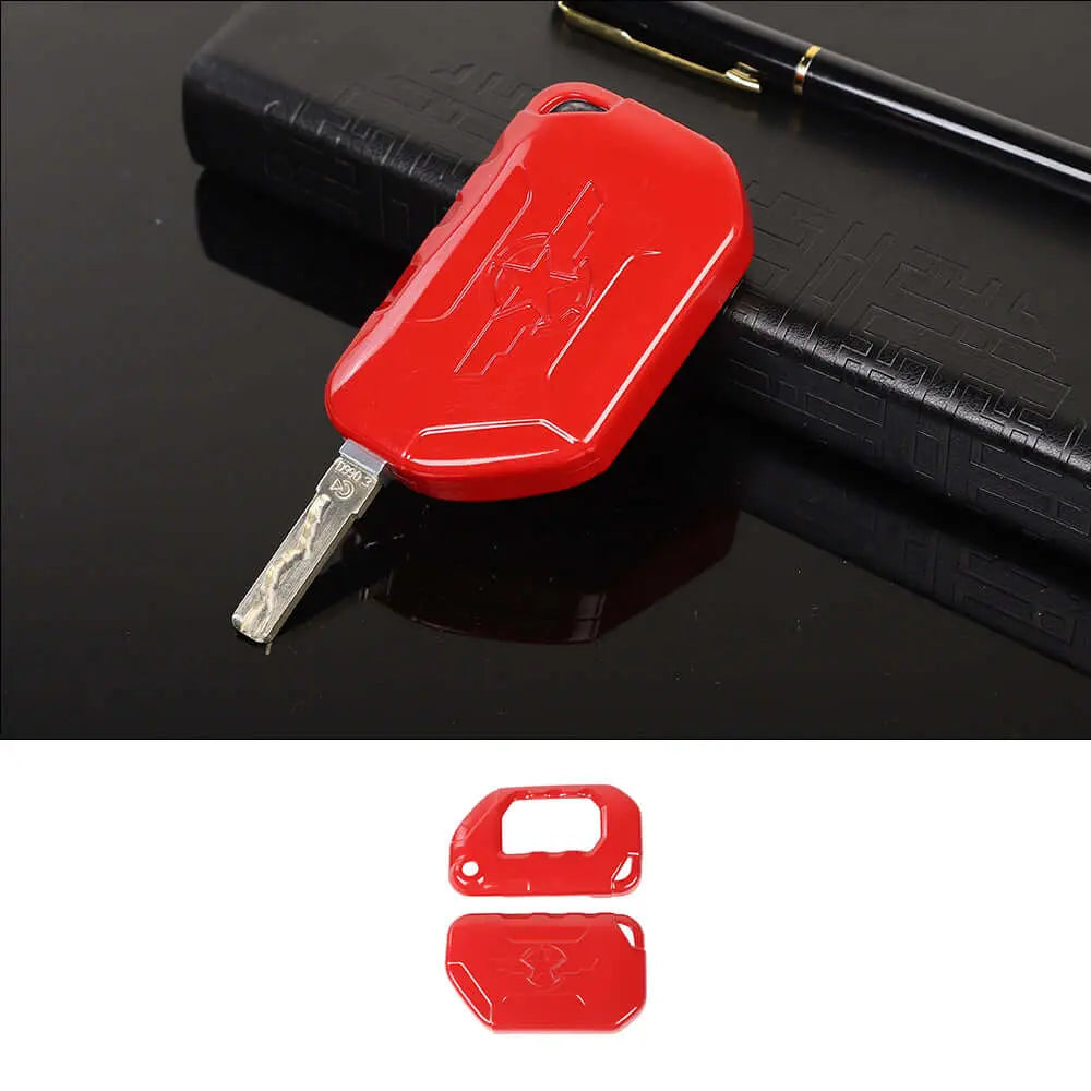 For 2018+ Jeep Wrangler JL JLU & Gladiator JT Key Fob Cover Skin Case Protection Key Replacement