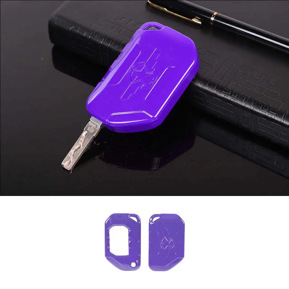 For 2018+ Jeep Wrangler JL JLU & Gladiator JT Key Fob Cover Skin Case Protection Key Replacement