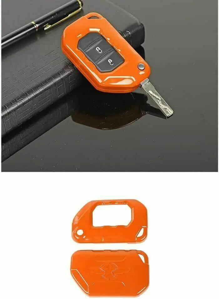 For 2018+ Jeep Wrangler JL JLU & Gladiator JT Key Fob Cover Skin Case Protection Key Replacement