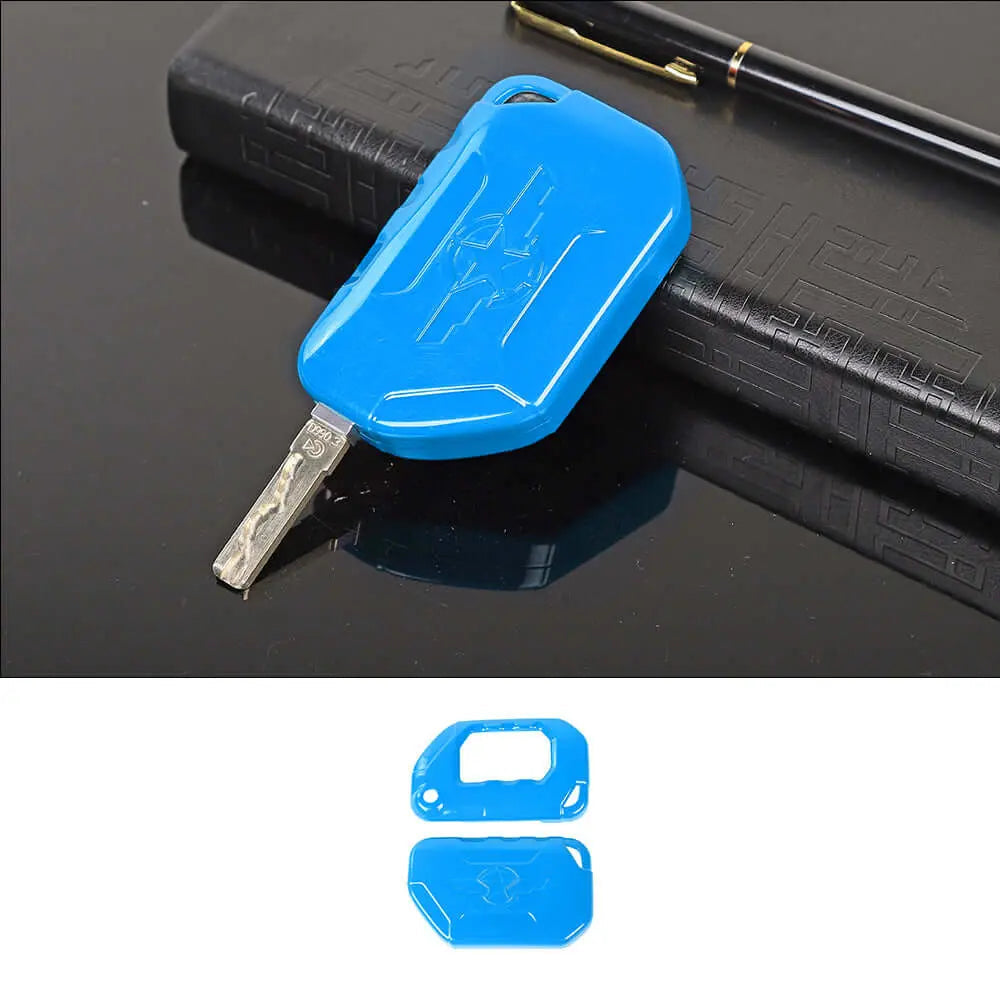 For 2018+ Jeep Wrangler JL JLU & Gladiator JT Key Fob Cover Skin Case Protection Key Replacement