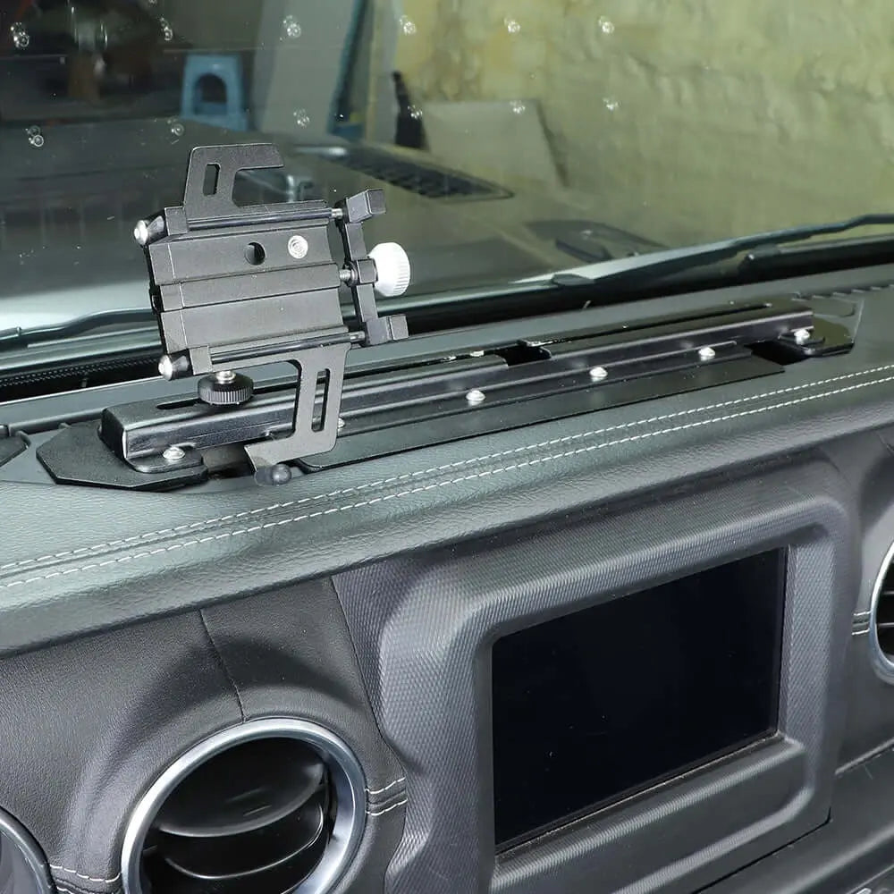 For 2018+ Jeep Wrangler JL JLU & Gladiator JT Metal Dash Phone Holder, Dashboard Phone Mount