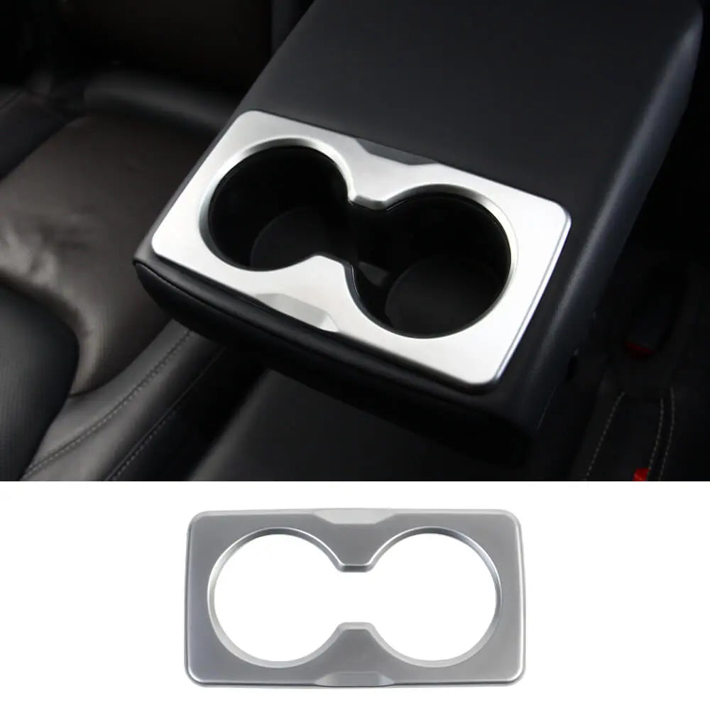 For 2018+ Jeep Wrangler JL JLU & Gladiator JT Rear Armrest Water Cup Holder Panel Cover Trim