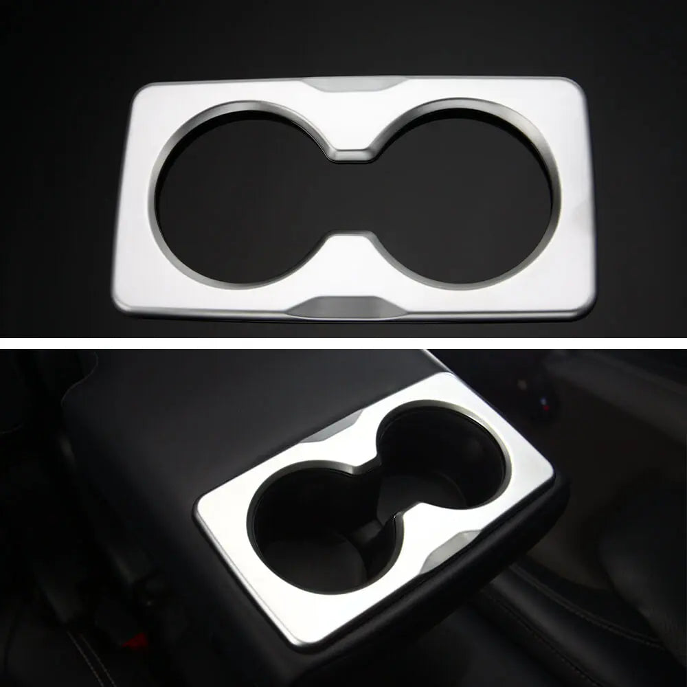 For 2018+ Jeep Wrangler JL JLU & Gladiator JT Rear Armrest Water Cup Holder Panel Cover Trim