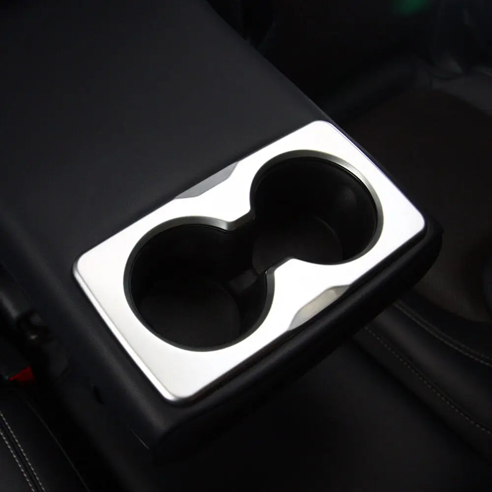 For 2018+ Jeep Wrangler JL JLU & Gladiator JT Rear Armrest Water Cup Holder Panel Cover Trim