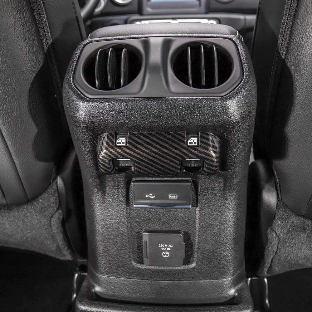 For 2018+ Jeep Wrangler JL JLU & Gladiator JT Rear Window Lift Switch Panel Cover Trim