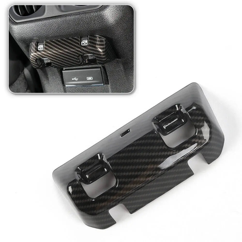 For 2018+ Jeep Wrangler JL JLU & Gladiator JT Rear Window Lift Switch Panel Cover Trim