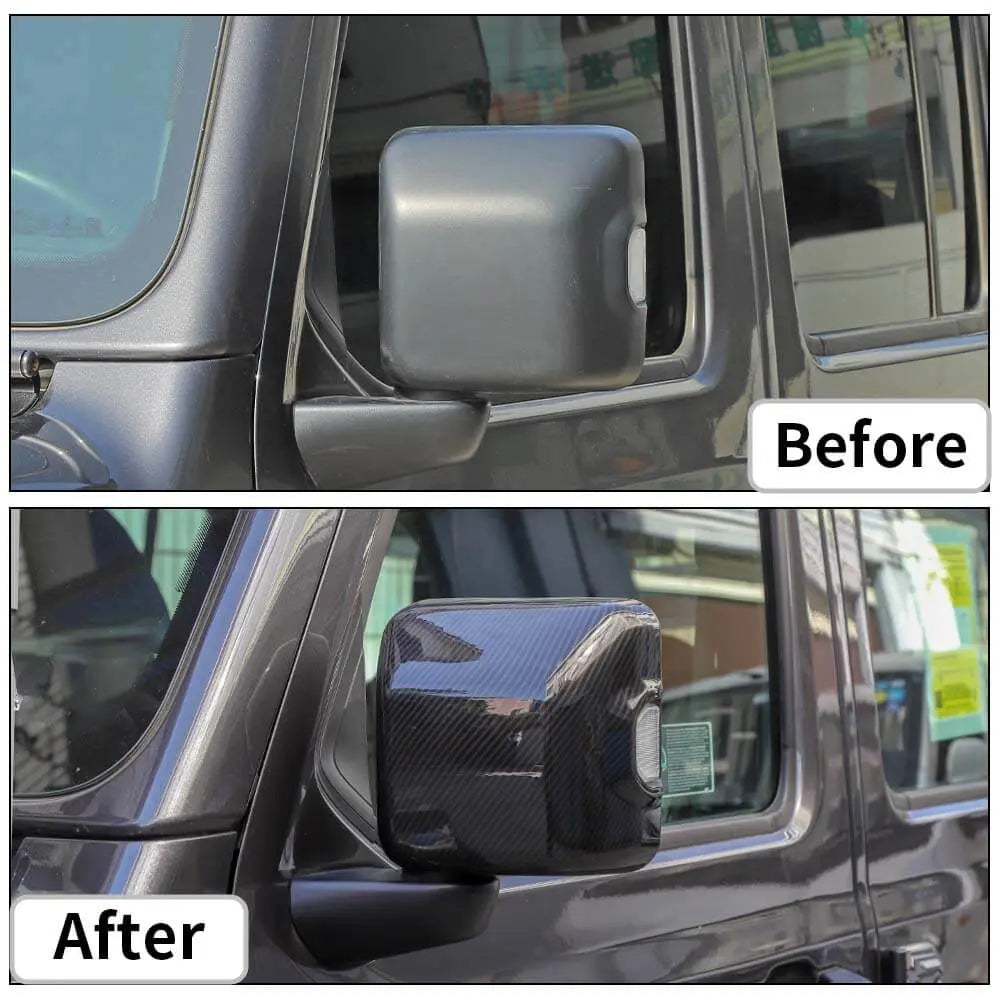 For 2018+ Jeep Wrangler JL JLU Gladiator JT Side Mirror Cover Trim – With Turn Signals Only, 2PCS