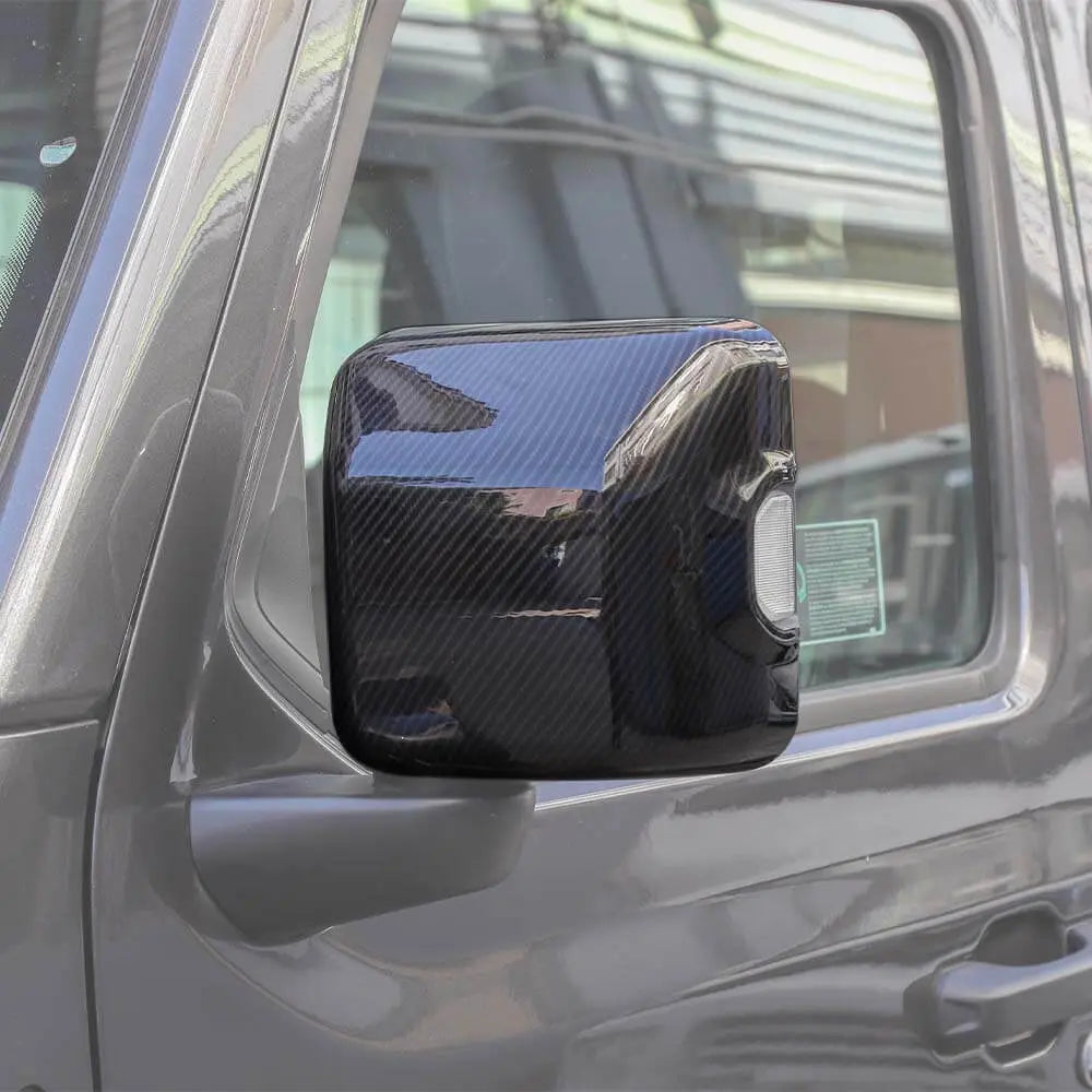 For 2018+ Jeep Wrangler JL JLU Gladiator JT Side Mirror Cover Trim – With Turn Signals Only, 2PCS