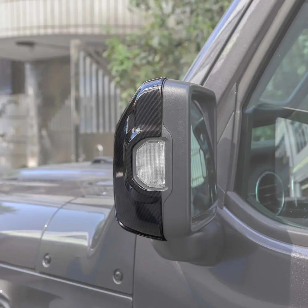 For 2018+ Jeep Wrangler JL JLU Gladiator JT Side Mirror Cover Trim – With Turn Signals Only, 2PCS