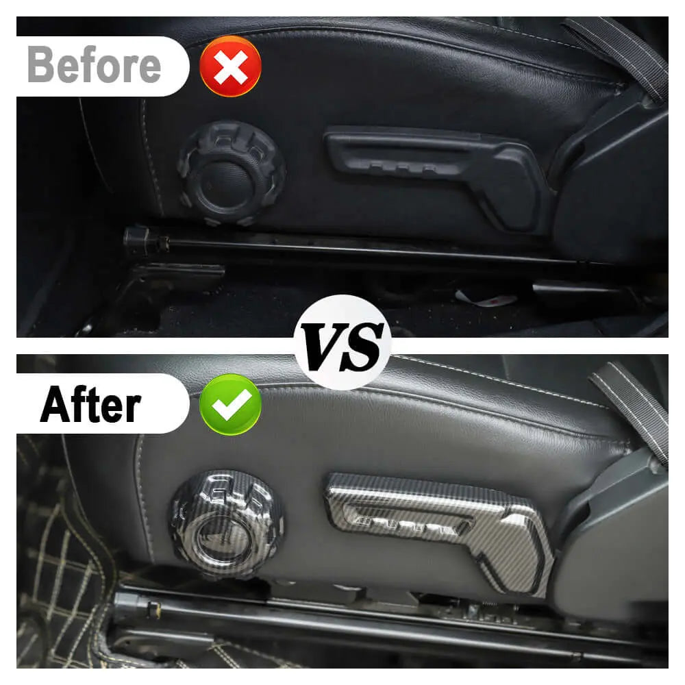 For 2018+ Jeep Wrangler JL JLU & Gladiator JT Seat Adjustment Switch Cover Trim