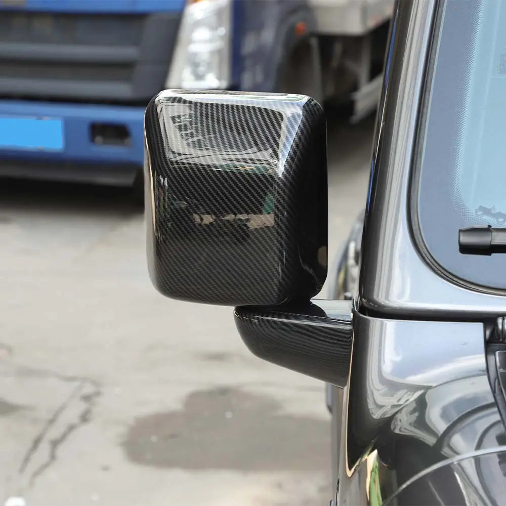 For 2018+ Jeep Wrangler JL JLU & Gladiator JT Side Mirror & Base Cover Trim – Without Turn Signals Only, 6PCS