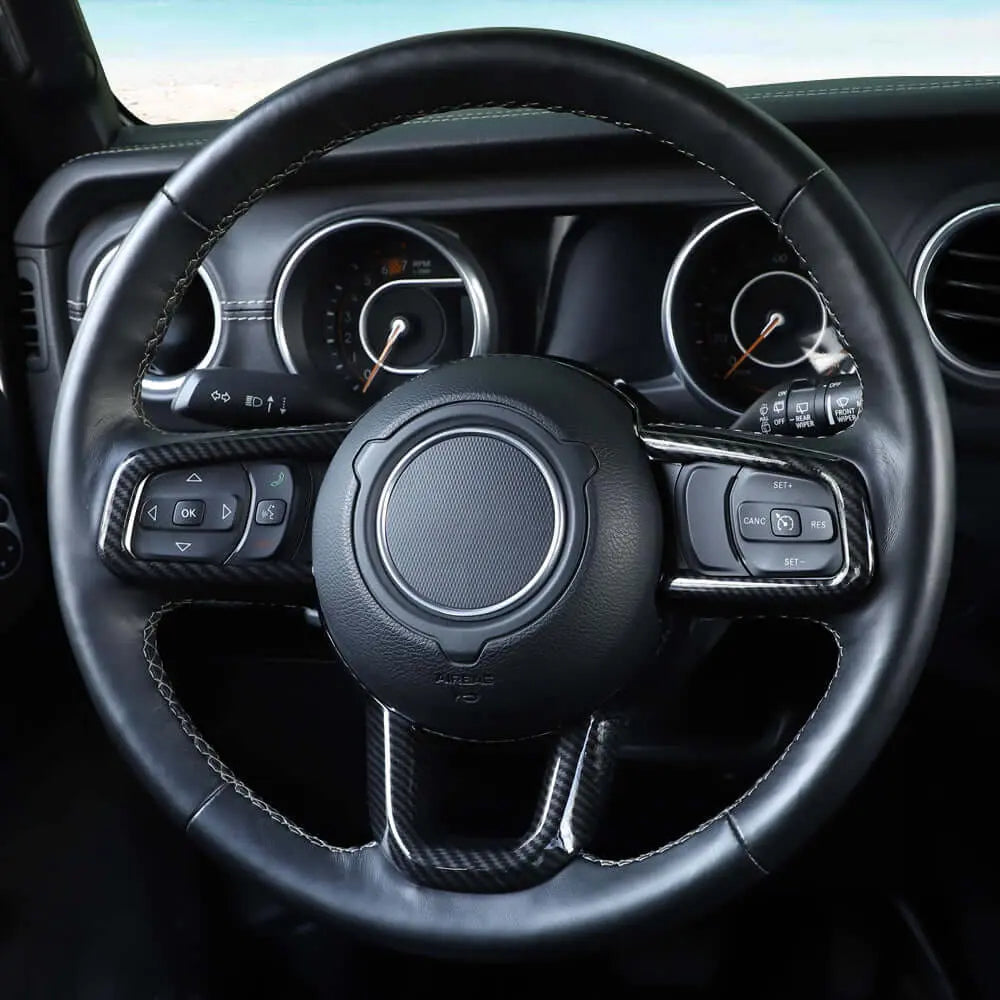 For 2018+ Jeep Wrangler JL JLU & Gladiator JT Steering Wheel Cover Trim