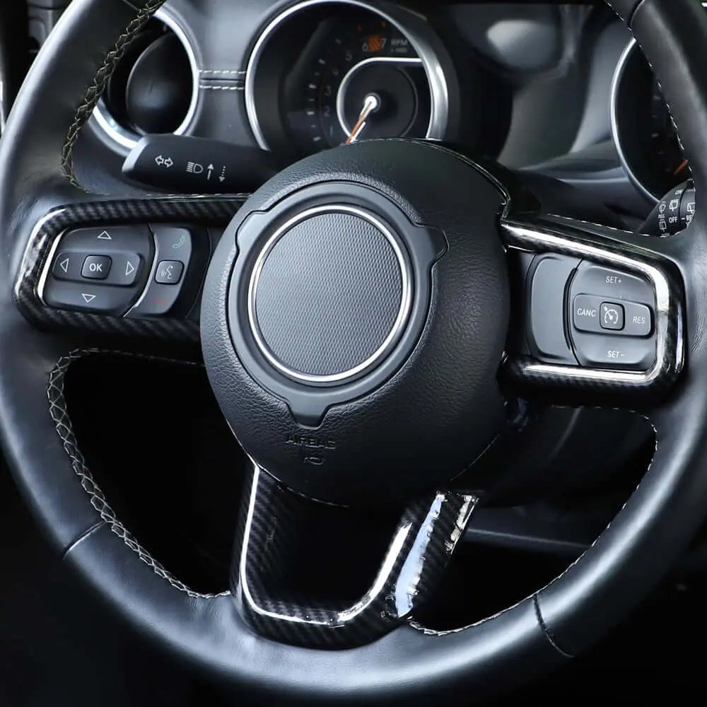 For 2018+ Jeep Wrangler JL JLU & Gladiator JT Steering Wheel Cover Trim