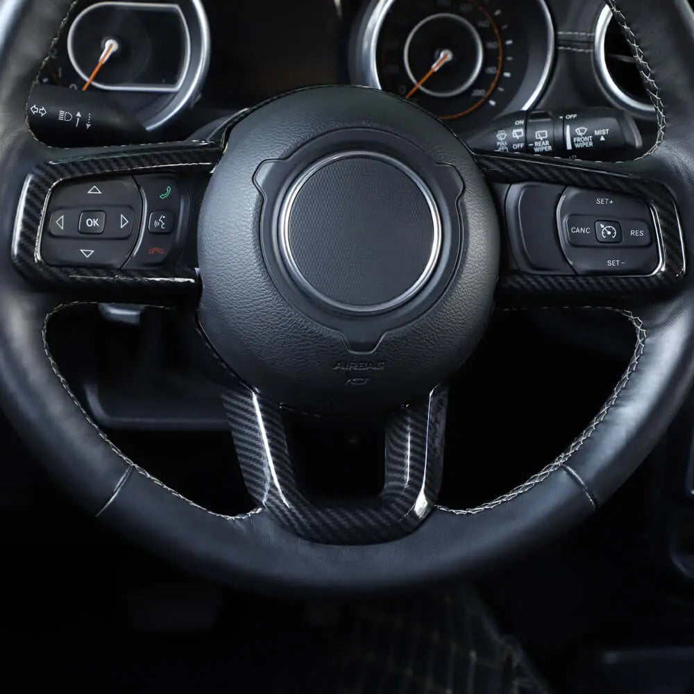 For 2018+ Jeep Wrangler JL JLU & Gladiator JT Steering Wheel Cover Trim